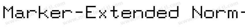 Marker-Extended Norm字体转换